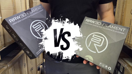 RAW3D ABS Filament vs ASA Filament