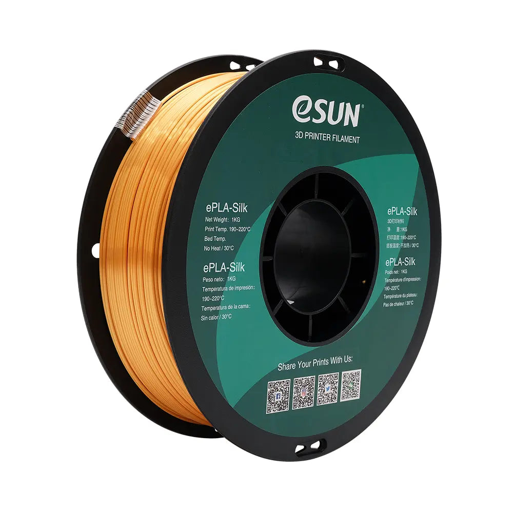 eSUN Silk PLA 3D Print Filament 1.75mm 1kg - Gold