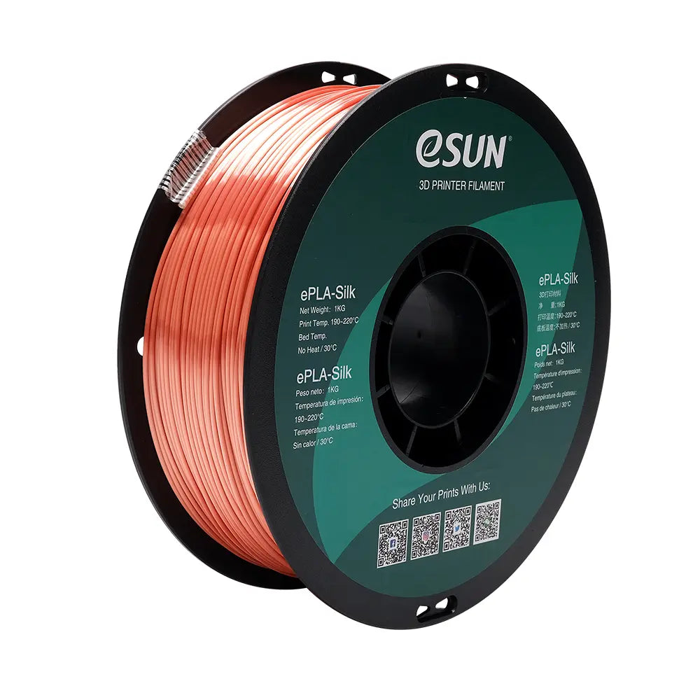 eSUN Silk PLA 3D Print Filament 1.75mm 1kg - Rose Gold