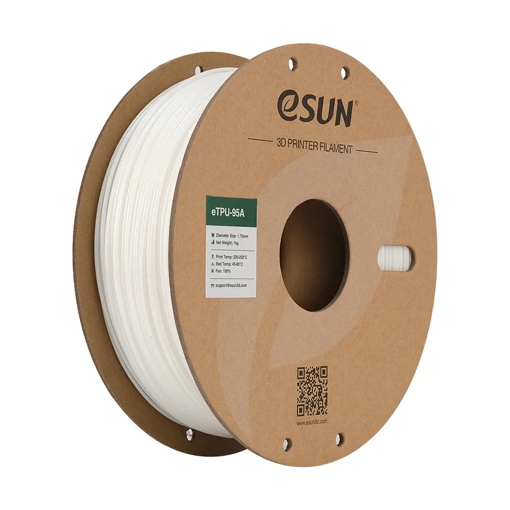eSUN TPU-95a 3D Printer Filament 1.75mm 1kg - White