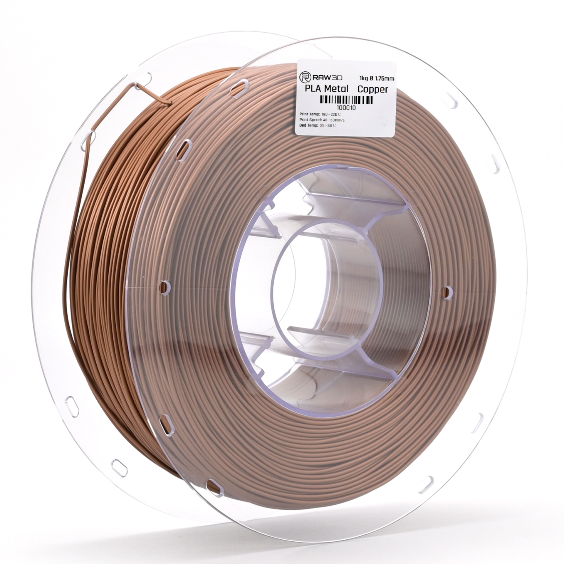 RAW3D PLA Metal 3D Printer Filament 1.75mm 1kg - Copper – RAW3D Filament