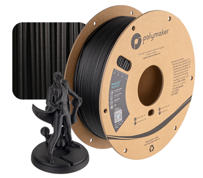 Polymaker PolyLite™ PLA-CF 3D Filament 1.75mm 1kg - Black