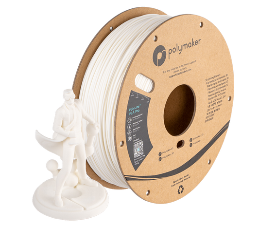 Polymaker PolyLite™ PLA Pro 3D Filament 1.75mm 1kg - White