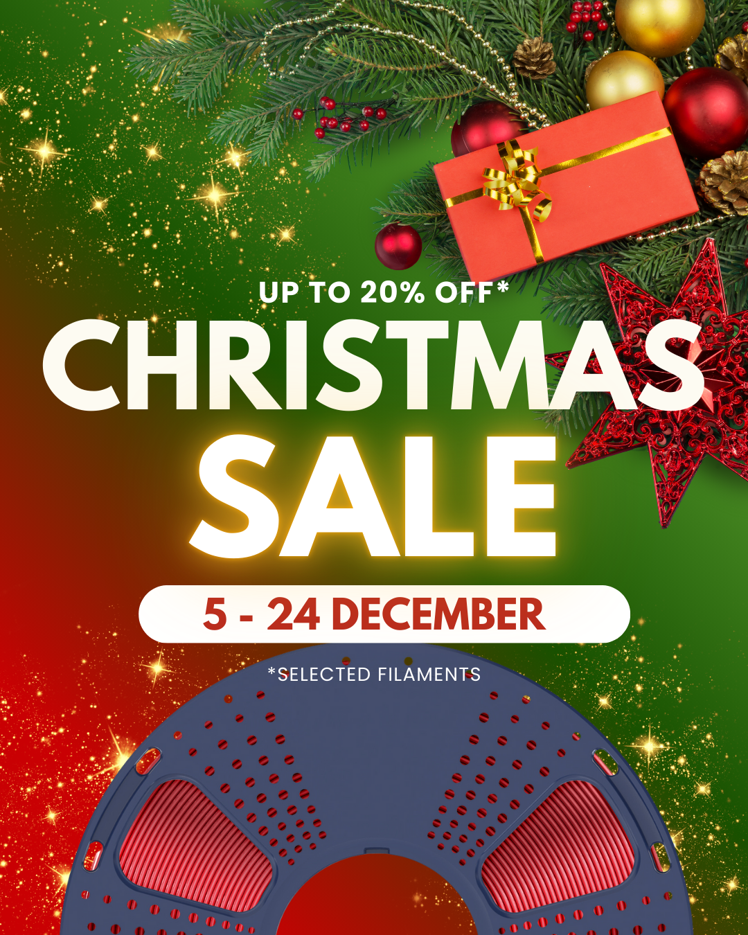 RAW3D Christmas Sale Banner