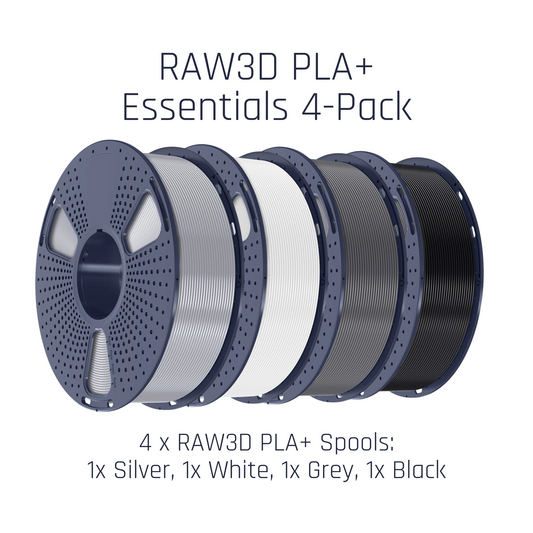 RAW3D PLA+ Essentials 4-Pack